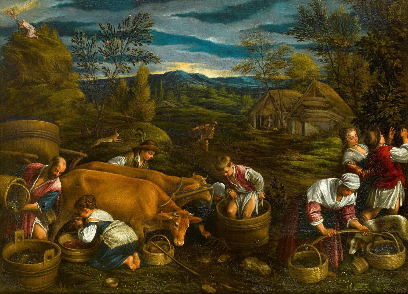 17-Autunno, con Mosè che riceve i Dieci Comandamenti